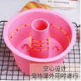 Pink full silicone series 6 inch 8 inch hollow cake mold