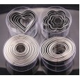 Aimanwu environmentally friendly boxed stainless steel biscuit mold cutting mousse ring (optional shape)