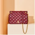New bag female messenger bag cowhide fashion retro leather female bag trend diamond chain bag