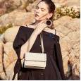 Cowhide women's bag new leather women's bag messenger bag spring and summer linge embroidery thread chain bag diagonal shoulder bag