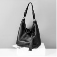 Women's bag spring new product fashion wild large capacity first layer cowhide casual hand shoulder bag ladies bag