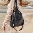 Leather shoulder bag female summer new fashion school bag casual wild first layer cowhide small backpack female bag