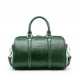 The new leather handbags trendy first-class cowhide bag Boston shoulder portable ladies bag