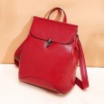 Female bag new fashion schoolbag backpack leather female bag first layer cowhide shoulder bag female first layer cowhide bag