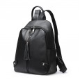 Autumn and winter new shoulder bag first layer leather backpack tide female soft leather casual Japanese and Korean version of wild tassel handbag