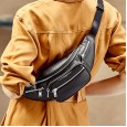 The new oblique cross-body chest bag female leather tide fashion oblique span king bag star model casual wild chest bag