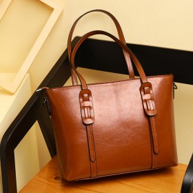Summer leather handbags, new handbags, handbags, leather shoulder bags, golden five messenger ladies bags