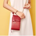 Mobile phone bag female leather new shoulder messenger small bag first layer cowhide wild fashion mini bag
