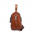 Spring and summer new cowhide female bag fashion doctor bag oil wax cowhide shoulder portable messenger ladies bag