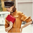 Leather mobile phone bag female messenger bag crocodile pattern chain small bag new wave vertical section wild mobile phone bag mini small bag