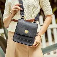 Female bag leather shoulder bag female new temperament litchi grain cowhide diagonal women's bag fashion ladies bag