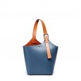Spring and summer new fashion bag broadband bucket bag female leather shoulder bag handbag wild large capacity