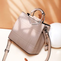 Ladies bag leather leather bag summer new fashion wild crossbody first layer cowhide large capacity handbag atmosphere