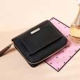 Summer new wallet female leather coin purse female fashion simple card position short leather wallet