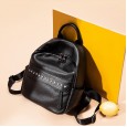 Leather shoulder bag female tide brand new high-quality bag fashion star wild large-capacity soft leather backpack