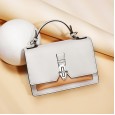 Contrast color bag female summer new leather handbags fashion simple shoulder bag small tide wild crossbody bag