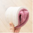 Four seasons home indoor men and women couple cotton slippers stripes cotton and linen breathable soft bottom spring and summer non-slip Japanese and Korean wooden floor
