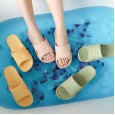 Anti-slip couple water cube home bathroom bath home slippers silver ion antibacterial