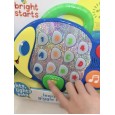 Baby music toys puzzle early education sound and light happy fish English French learning machine music learning little whale