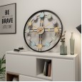 Mute simple clock modern craft iron clock living room decoration creative wall clock
