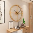 Best selling Boyida living room creative wrought iron clock metal mute watch study decorative wall clock