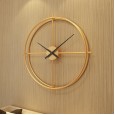 Best selling Boyida living room creative wrought iron clock metal mute watch study decorative wall clock