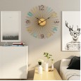Hot selling modern fashion personality mute metal wall clock creative living room clock