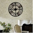 Style creative living room clock simple personality mute wall clock fashion clock home round