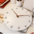 Modern minimalist fashion creative clock living room bedroom clock mute solid wood wall clock