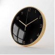 Metal mute wall clock Nordic simple creative living room clock fashion home to map