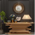 New creative clock modern stylish living room bedroom metal mute wall clock cafe personality wall clock