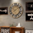 Hot selling explosive products creative wooden Nordic style wall clock living room study clock mute clock