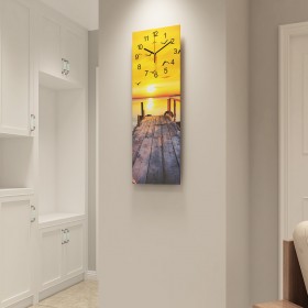 Explosions Hot Home Furnishing Creative Clock Wall Clock Modern Simple Rectangular Tempered Glass Clock