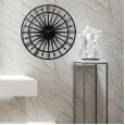 European creative wall clock living room decoration fashion mute metal wall clock round hollow iron wall clock