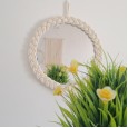 Nordic mirror handmade tapestry makeup mirror bedside bedroom bed and breakfast entrance hotel home decoration wall hanging