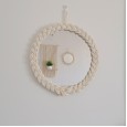 Nordic mirror handmade tapestry makeup mirror bedside bedroom bed and breakfast entrance hotel home decoration wall hanging