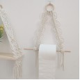 Nordic style woven tapestry paper towel rack storage rack B & B style hotel wall decoration wall hanging hot sale