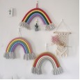 Large Nordic rainbow hand-woven ornaments decorative pendant kindergarten children's room window wall mounting