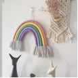 Large Nordic rainbow hand-woven ornaments decorative pendant kindergarten children's room window wall mounting