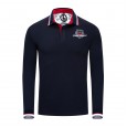 Autumn and winter plus size men's long-sleeved polo shirt men's shirt lapel shirt 061