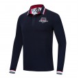 Autumn and winter plus size men's long-sleeved polo shirt men's shirt lapel shirt 061