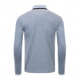Autumn and winter plus size men's long-sleeved polo shirt men's shirt lapel shirt 061