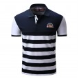 Ou Ma's new spring and summer men's POLOS men's lapel shirt explosion FM023