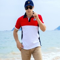 New spring and summer men's POLO shirt men's lapel shirt