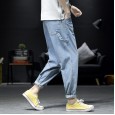 Spring and summer new wide-leg casual pants men's Japanese style nostalgic jeans wash tide brand men's pants