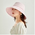 Spring and summer black big brim fisherman hat female hat outdoor travel leisure sun hat cold feeling anti-ultraviolet female hat
