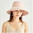 Cotton and linen fisherman hat female summer sun hat sunscreen anti-ultraviolet sun visor cover face hat foldable hat