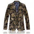 Tyrant gold suit stage acting costume star style British style large size Western body suit