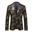 Tyrant gold suit stage acting costume star style British style large size Western body suit