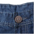 Increased force loose straight casual jeans autumn cotton plus fertilizer XL thin section denim trousers male pants